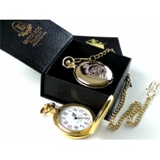 The Royal Tank Regiment Gold Plated Pocket Watch in Luxury Box The Royal Tank Regiment Gold Plated Pocket Watch in Luxury Box